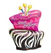 Birthday Funky Zebra Stripe Cake斑马纹蛋糕   