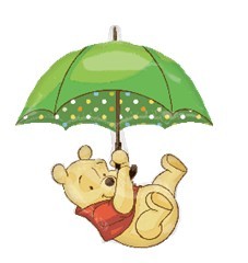 Winnie the Pooh Shape维尼雨伞 