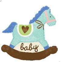 Baby Blue Rocking Horse蓝色木马 