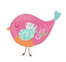 Tweet Baby Girl Bird粉鸟 