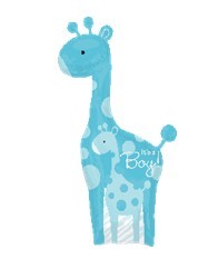 Safari Baby Boy Giraffe蓝长颈鹿  
