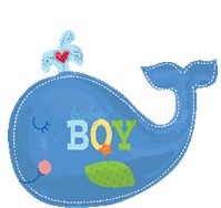 Ahoy Baby Boy Whale蓝鲸 