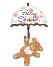 Baby Shower Umbrella & Bear 