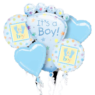 It's a boy是男孩气球束